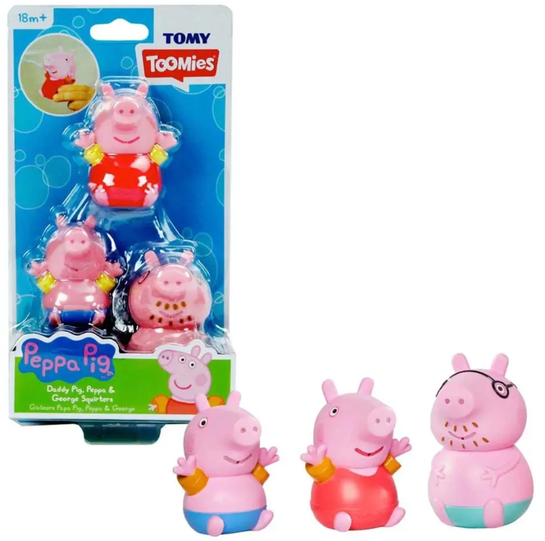 Tomy Peppa Pig Figuren Waterspuiters 3st - Roze