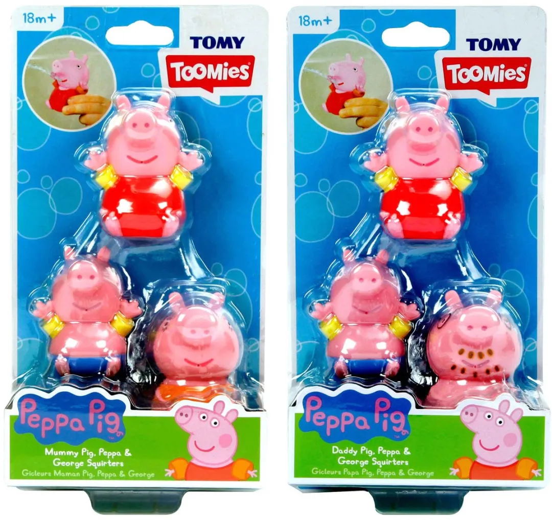 Tomy Peppa Pig Figuren Waterspuiters 3st - Roze