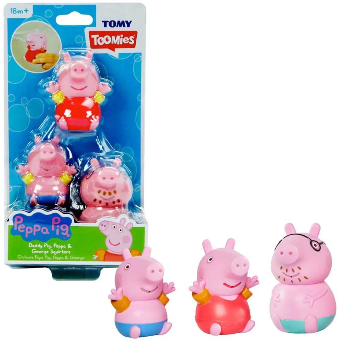 Tomy Peppa Pig Figuren Waterspuiters 3st