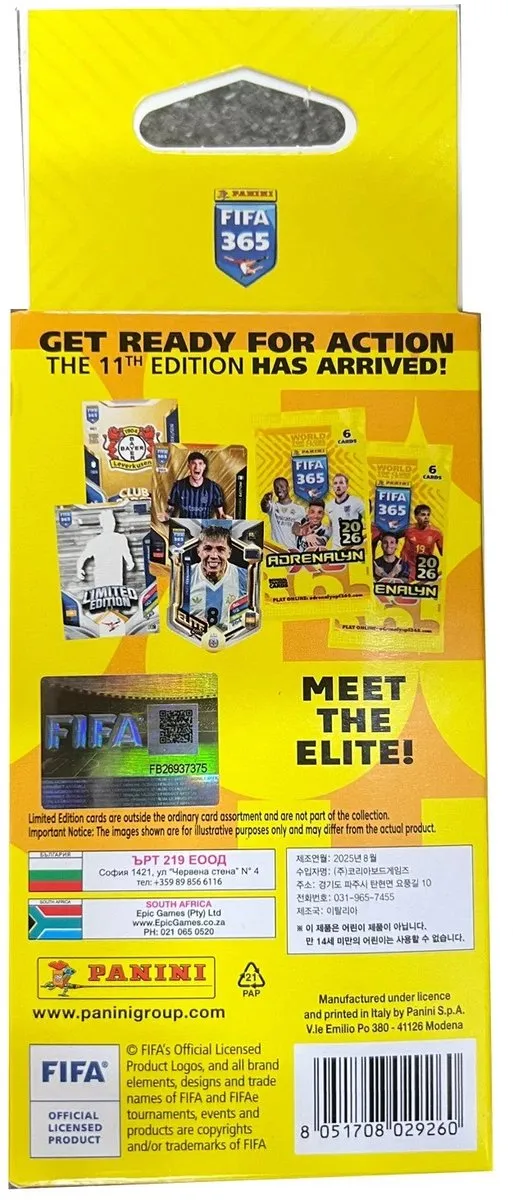 Asmodee Panini FIFA 365 Adrenalyn XL Voetbal Trading Cards - 26 Kaarten
