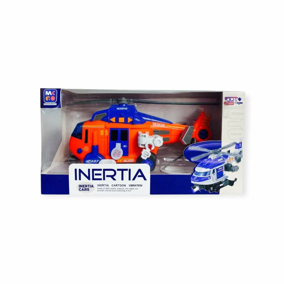 698 JIAN SHENG Toys Reddingshelikopter D700-06B - 22cm Oranje