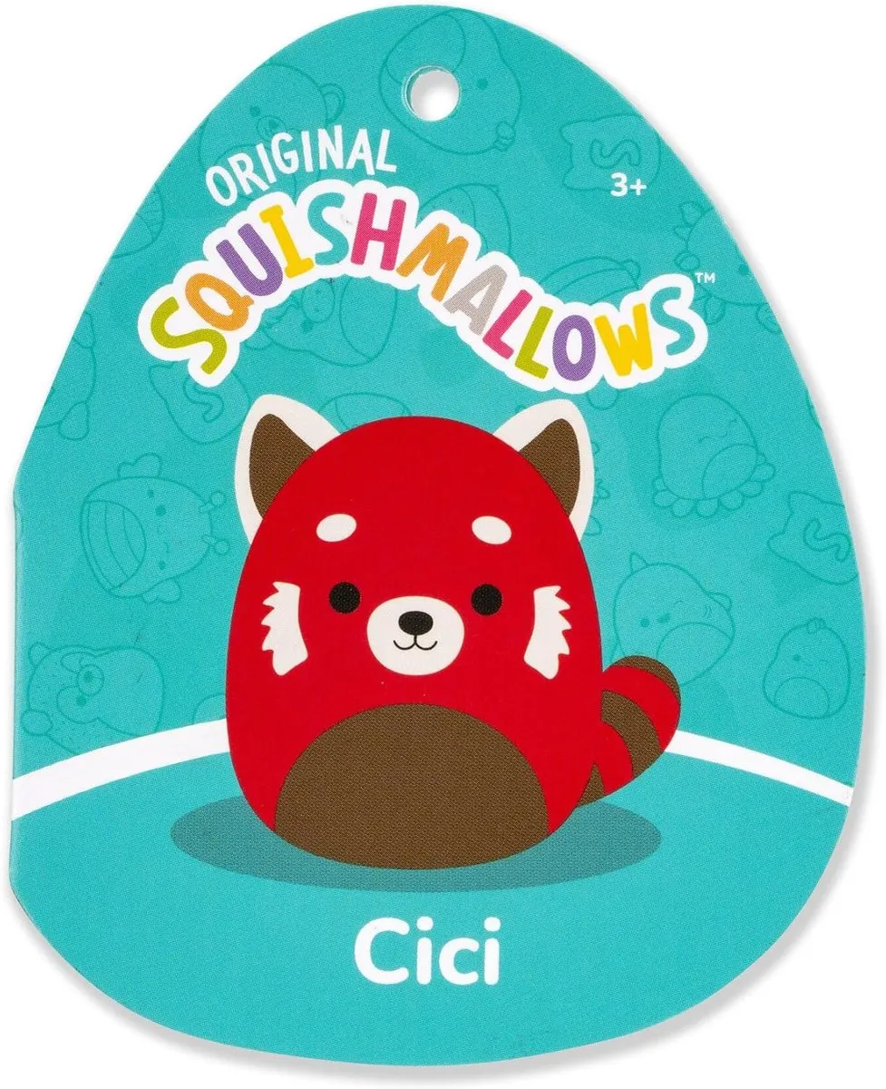 Squishmallows Cici 19cm Pluche - Rood/Bruin