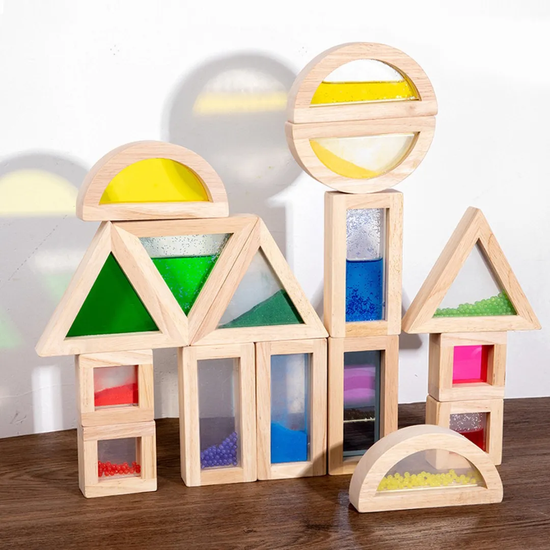 LiasToys Sensorische Blokken 16 Stuks - Multicolor