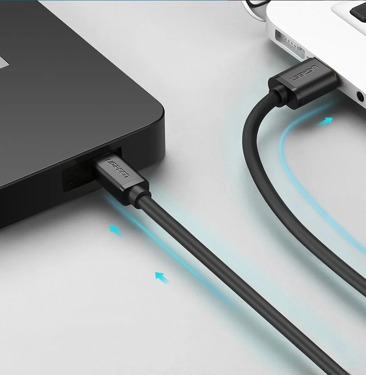 Ugreen US132-10355 USB Kabel Mini USB 480 Mbps - 1m - Zwart