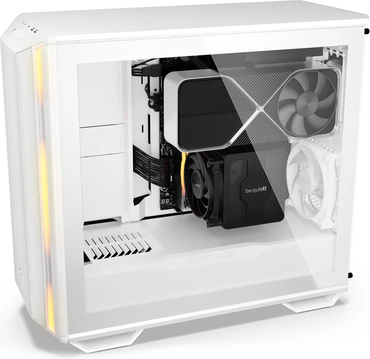 be quiet! Dark Base 701 Wit - ATX Behuizing - 3x140mm Ventilatoren - ARGB