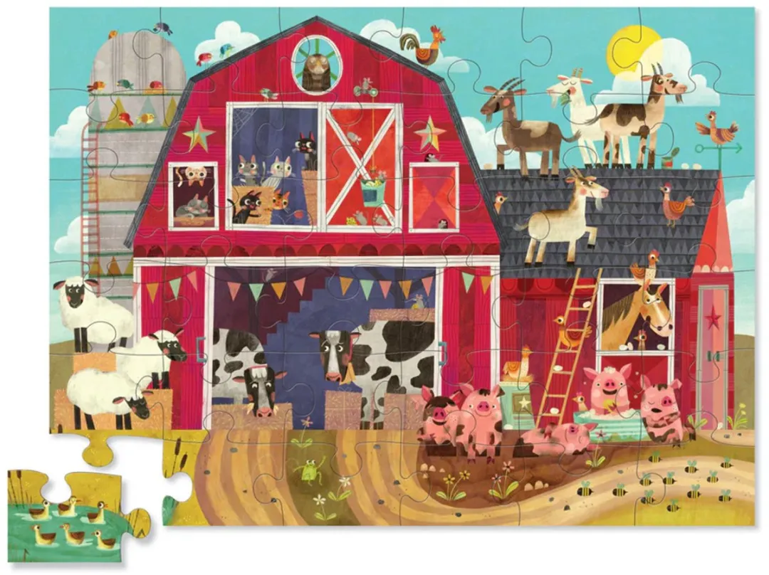 Crocodile Creek Boerderij Puzzel CC40796 - Meerkleurig