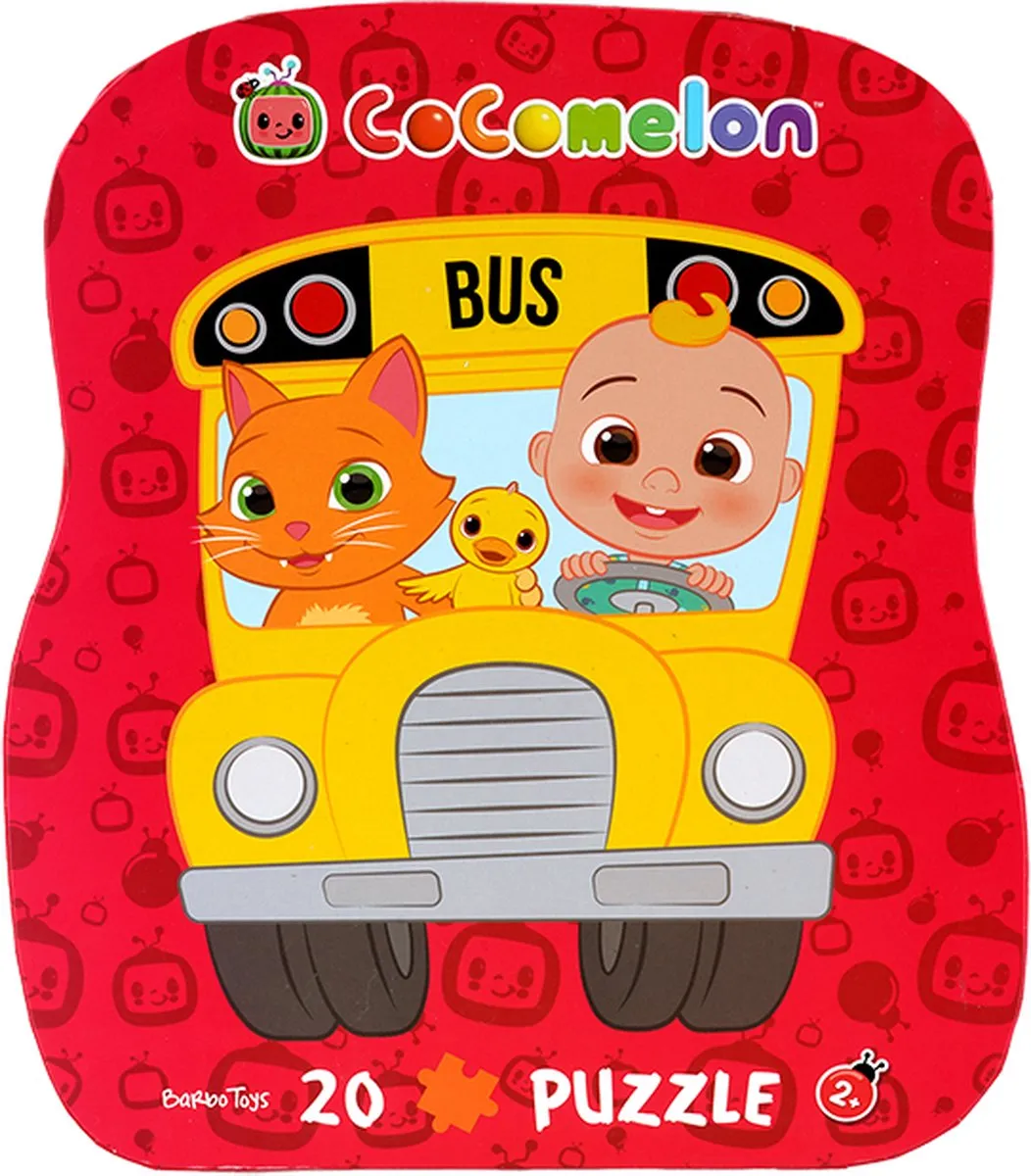 Barbo Toys Cocomelon Deco Puzzle Bus - 20 Stuks - Meerkleurig