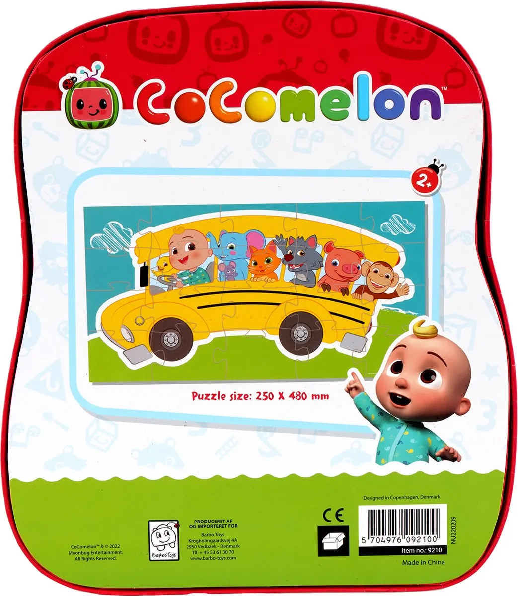 Barbo Toys Cocomelon Deco Puzzle Bus - 20 Stuks - Meerkleurig