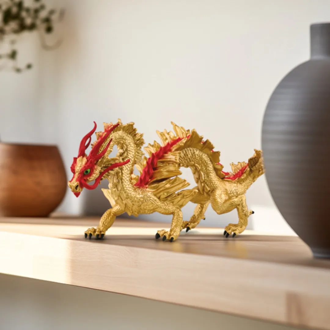 Schleich Lunar Nieuwjaarsdraak 72206 - Goud/Rood
