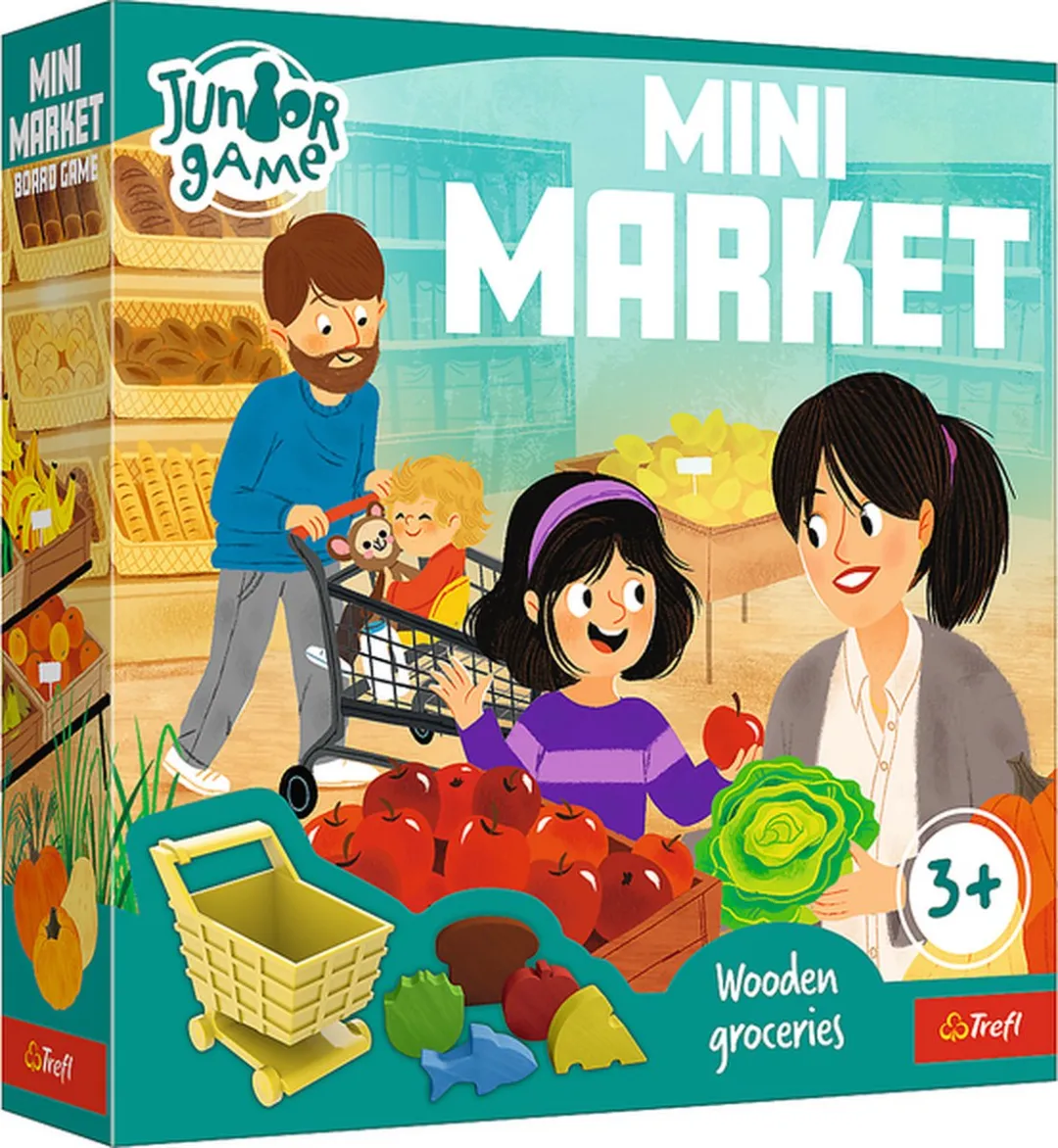 Trefl Mini Market Spel - Houten Boodschappen - Multicolor