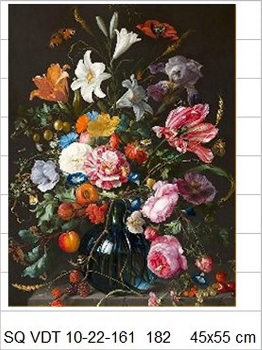 VDTOYS Diamond Painting VDTC182 Flower 11 - Groot 45x55cm