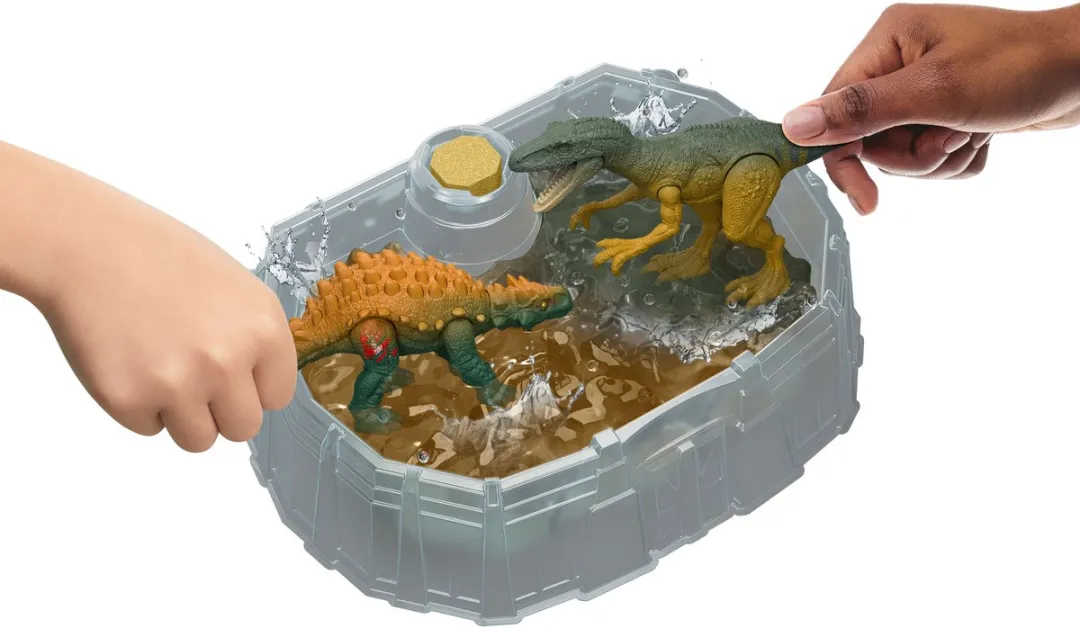 Jurassic World Dino Reveal Battle Pack Herrerasaurus vs. Minmi - Meerkleurig