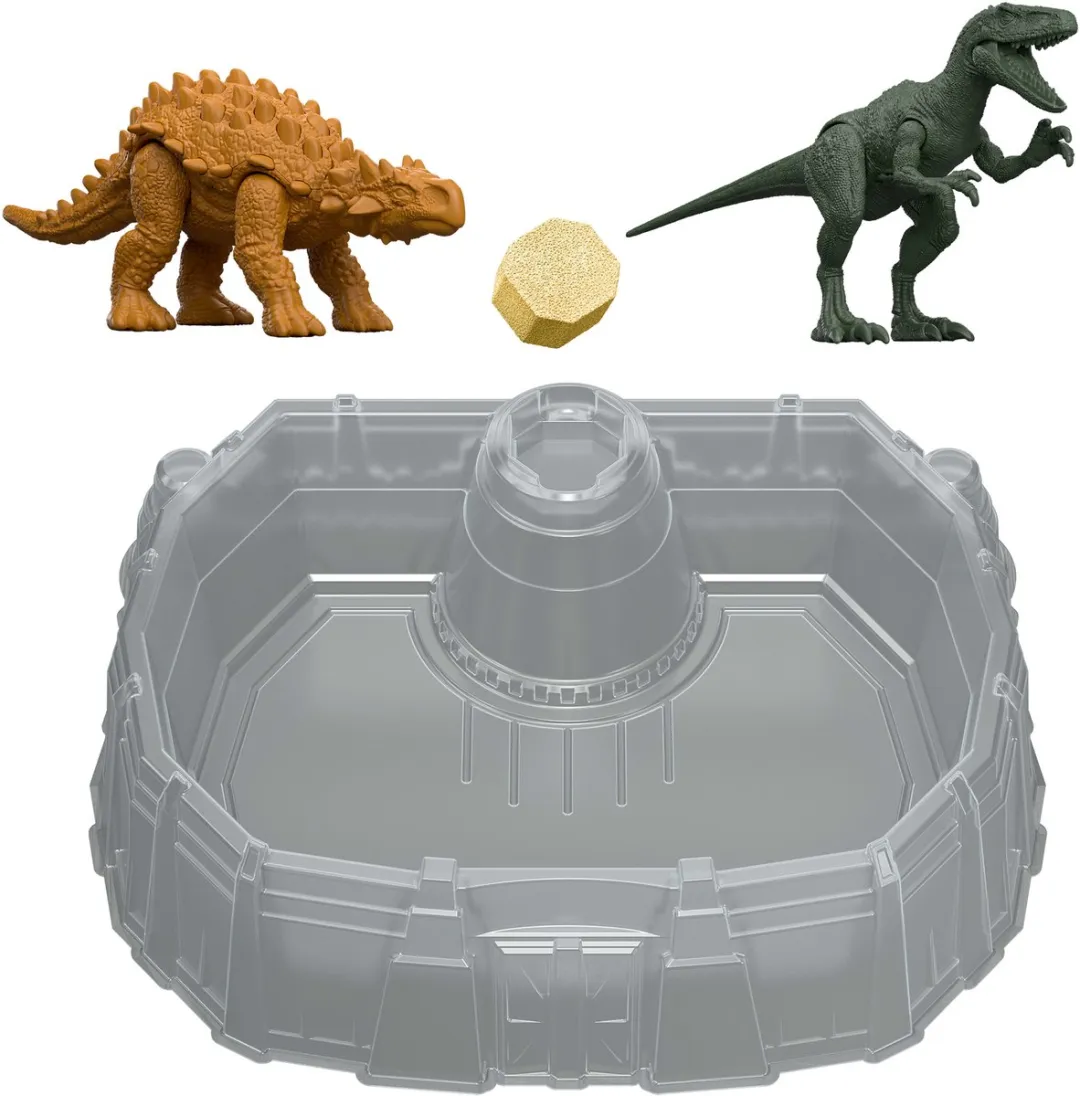 Jurassic World Dino Reveal Battle Pack Herrerasaurus vs. Minmi - Meerkleurig