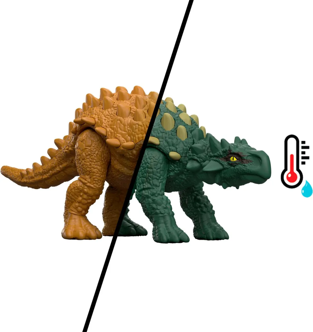 Jurassic World Dino Reveal Battle Pack Herrerasaurus vs. Minmi - Meerkleurig