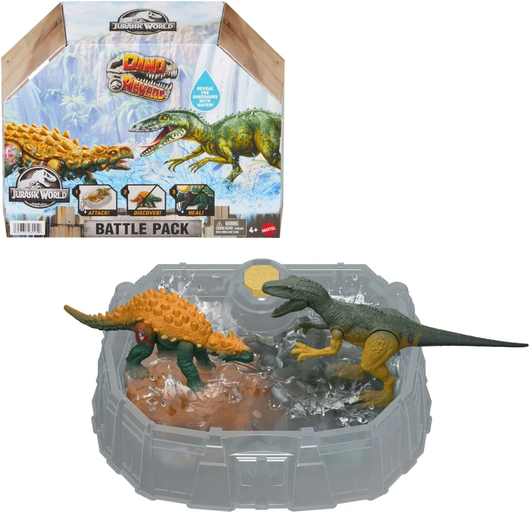 Jurassic World Dino Reveal Battle Pack Herrerasaurus vs. Minmi - Meerkleurig - afbeelding 6 van 6
