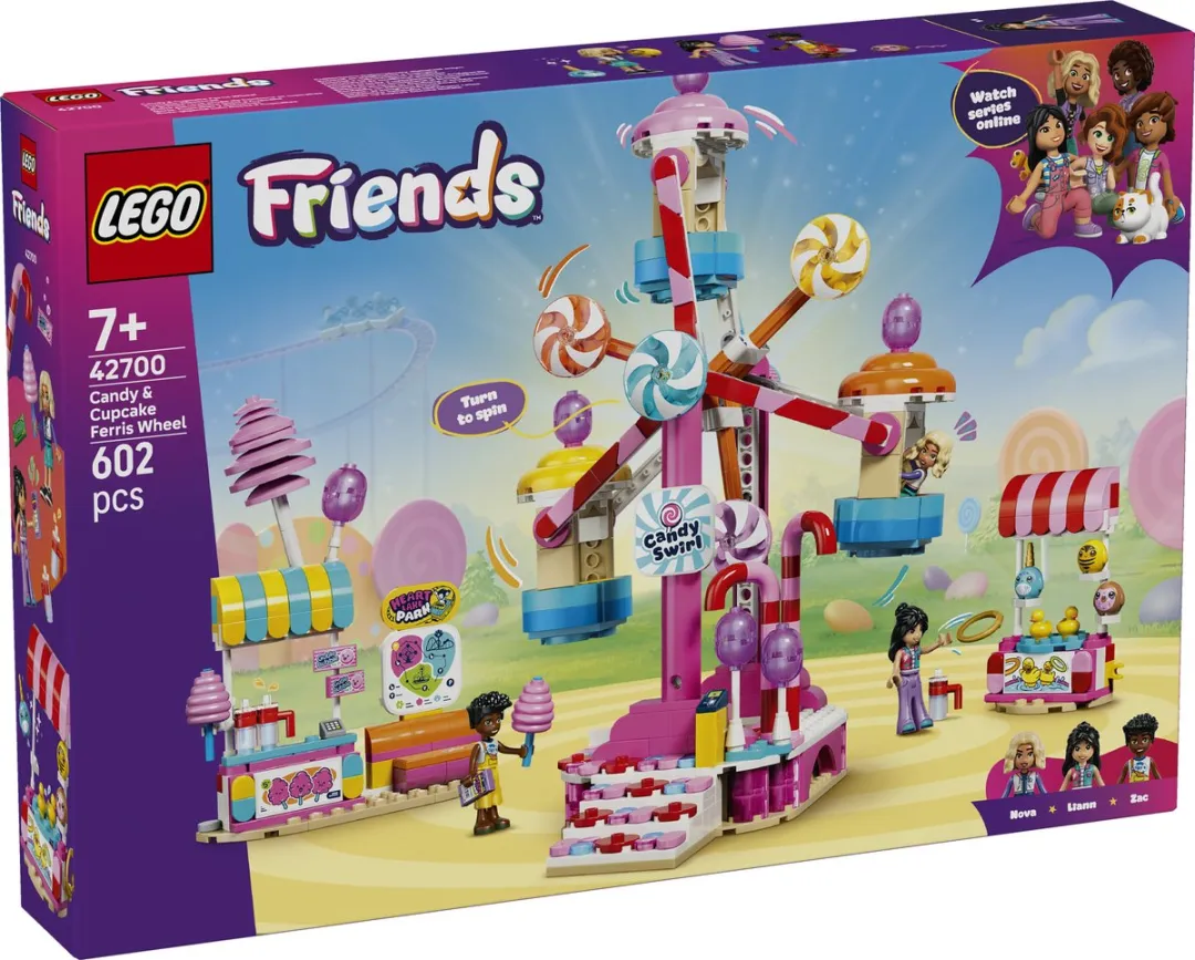 LEGO Friends Reuzenrad Snoep & Cupcakes 42700 - 602 Stukken - afbeelding 6 van 6