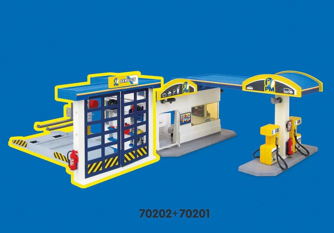 Playmobil City Life Tankstation 70201 - Multicolor
