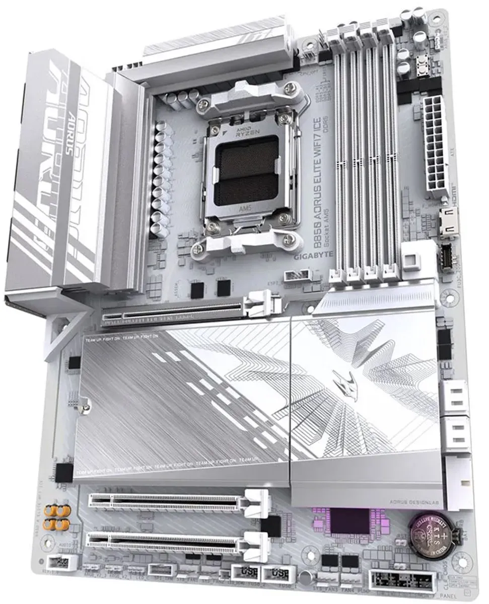 Gigabyte B850 Aorus Elite Wifi7 Ice AM5 - ATX Moederbord
