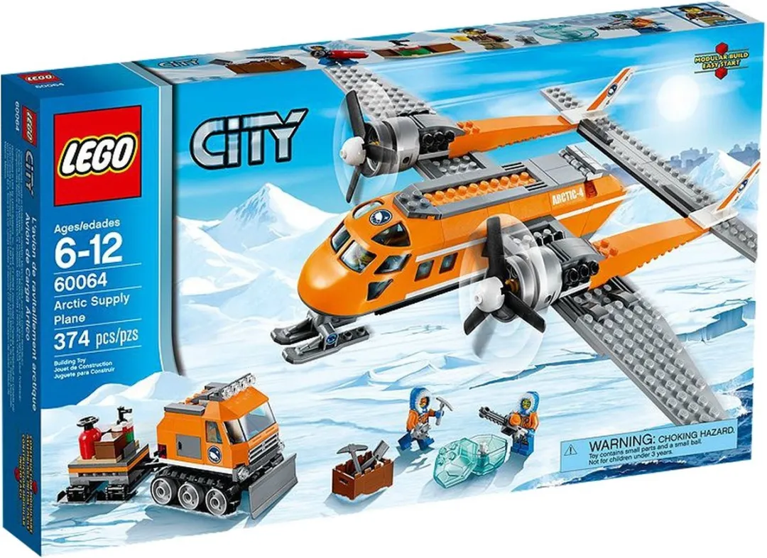 LEGO City 60064 Arctisch Bevoorradingsvliegtuig