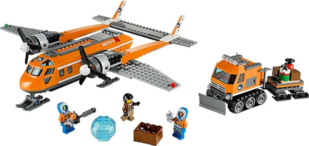 LEGO City 60064 Arctisch Bevoorradingsvliegtuig - 374 Stukken
