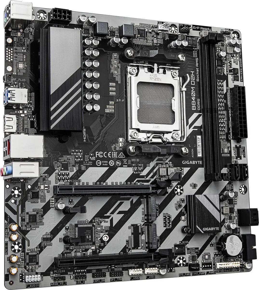 Gigabyte B840M D2H AM5 Micro-ATX Moederbord