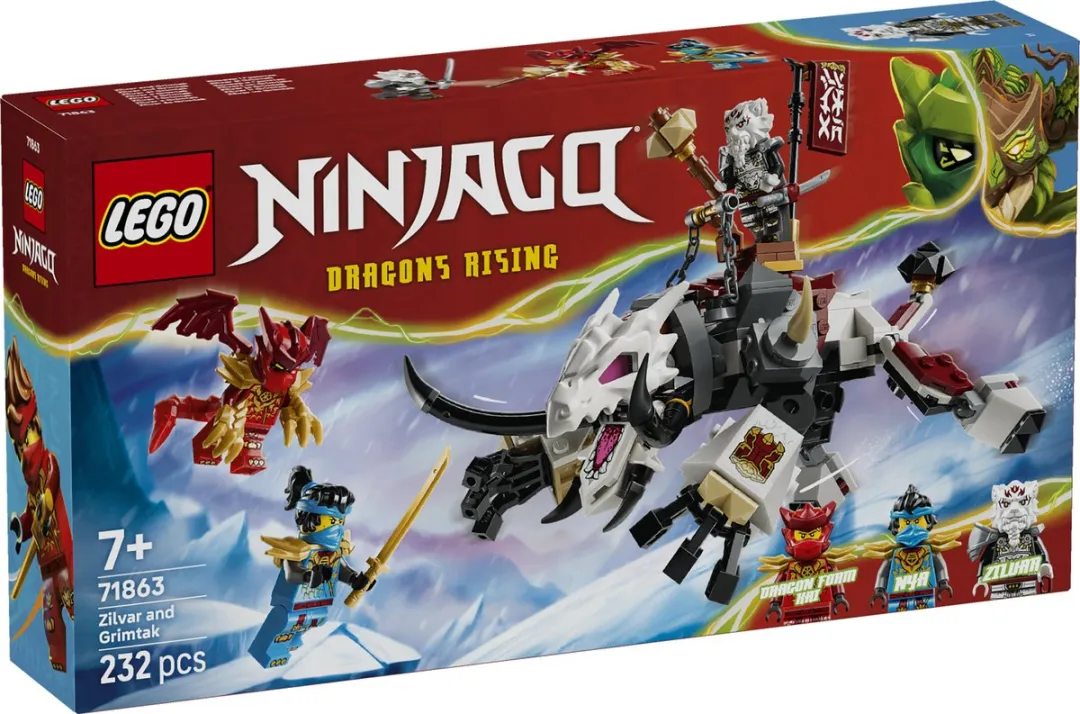 LEGO Ninjago Zilvar en Grimtak Drakenbeest 71863 - 232 Stukken - afbeelding 6 van 6