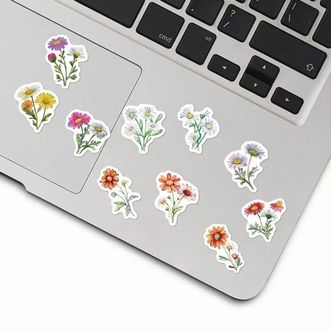 RedParrot Bloemen Stickers Rol - 500 Stuks