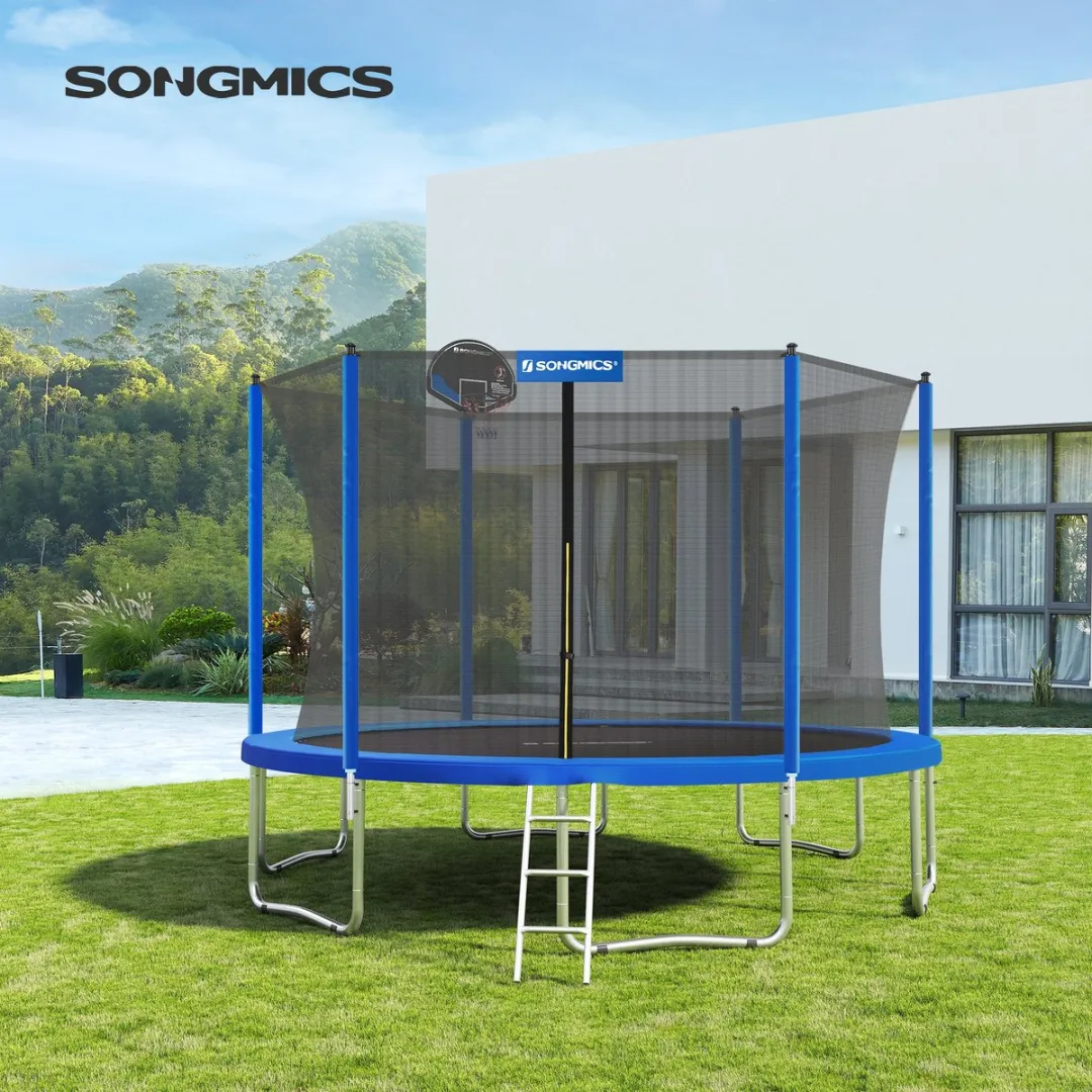 Songmics STP12FT Randafdekking Trampoline 366cm - Blauw