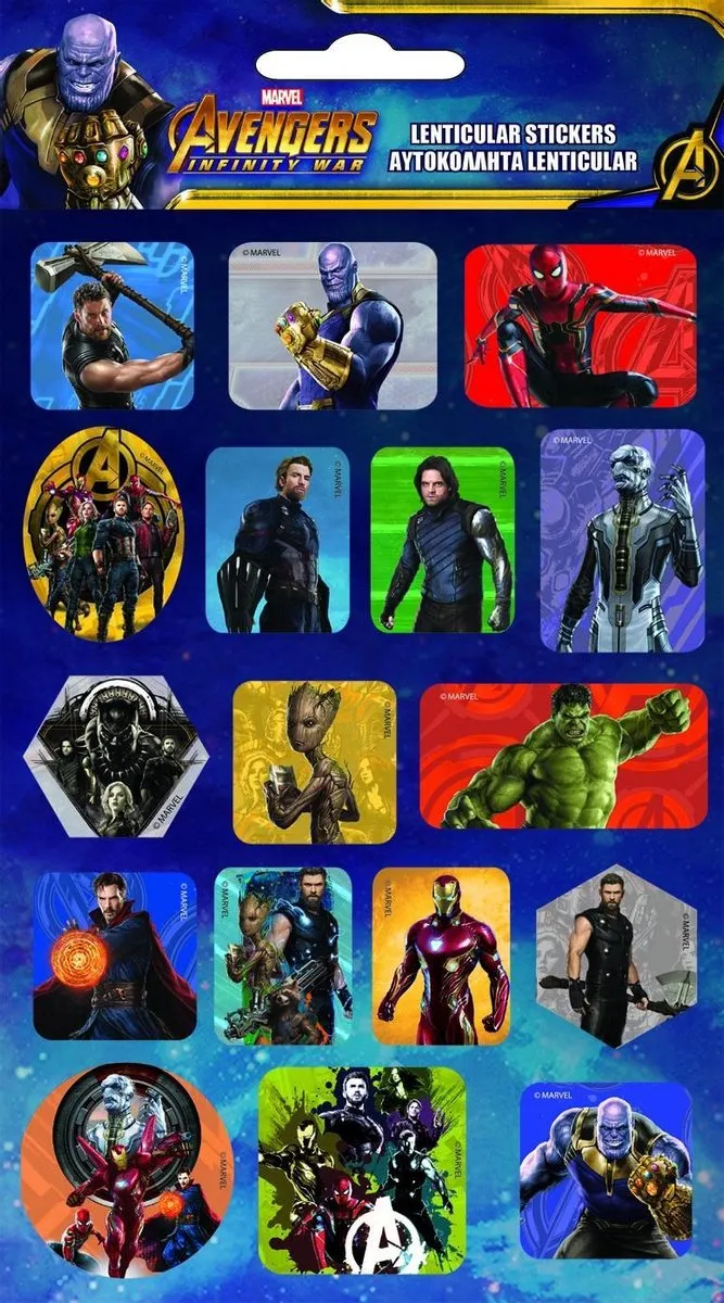 Marvel Stickers Junior 29,7x21cm - Multicolor