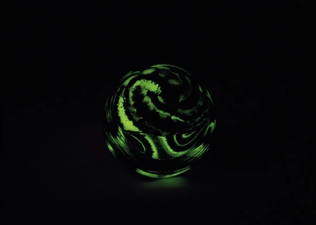 Goki Stuiterbal Ruimte Glow-in-the-Dark Blauw