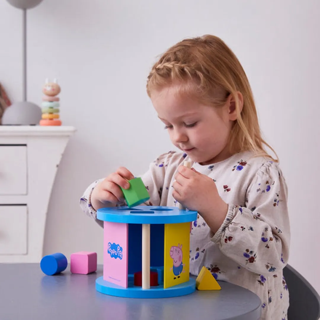 Barbo Toys Peppa Pig Houten Sorteerbox 8985 - Multicolor