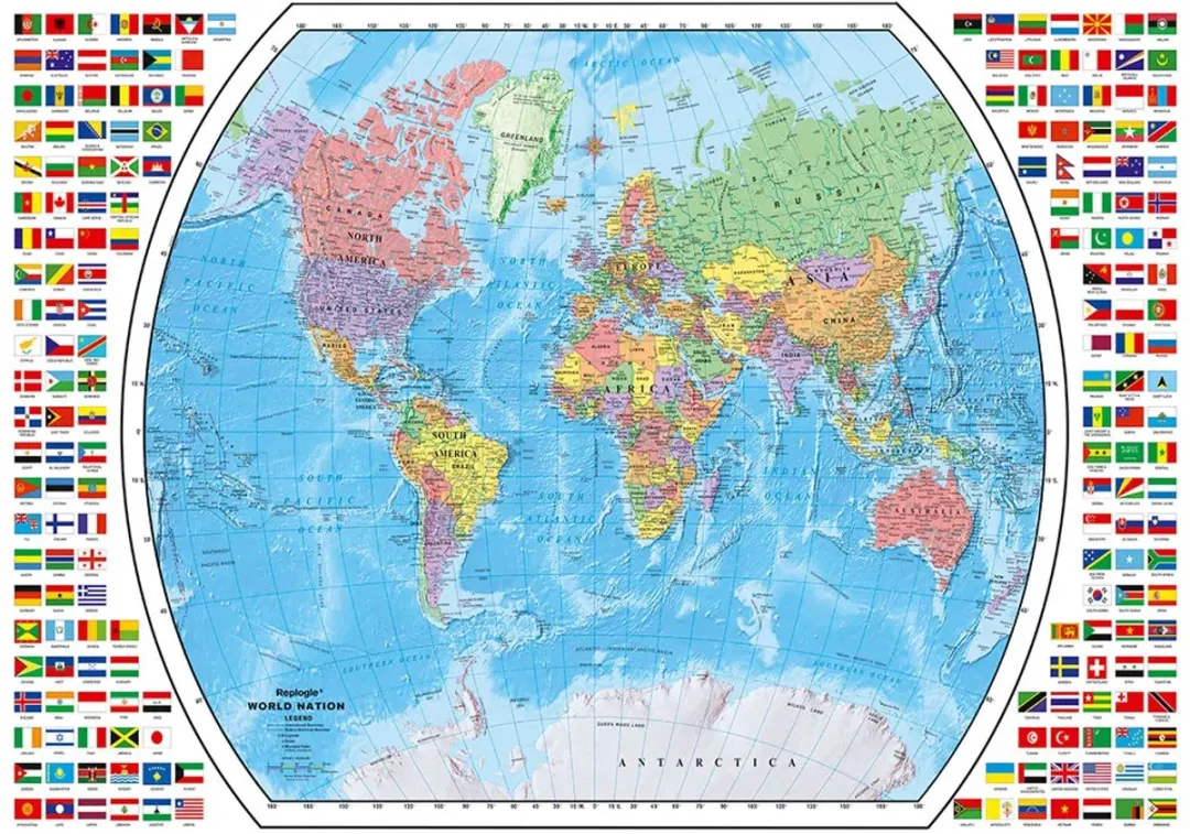 Ravensburger Politieke Wereldkaart Puzzel 1000 Stuks - Multicolor - afbeelding 2 van 2