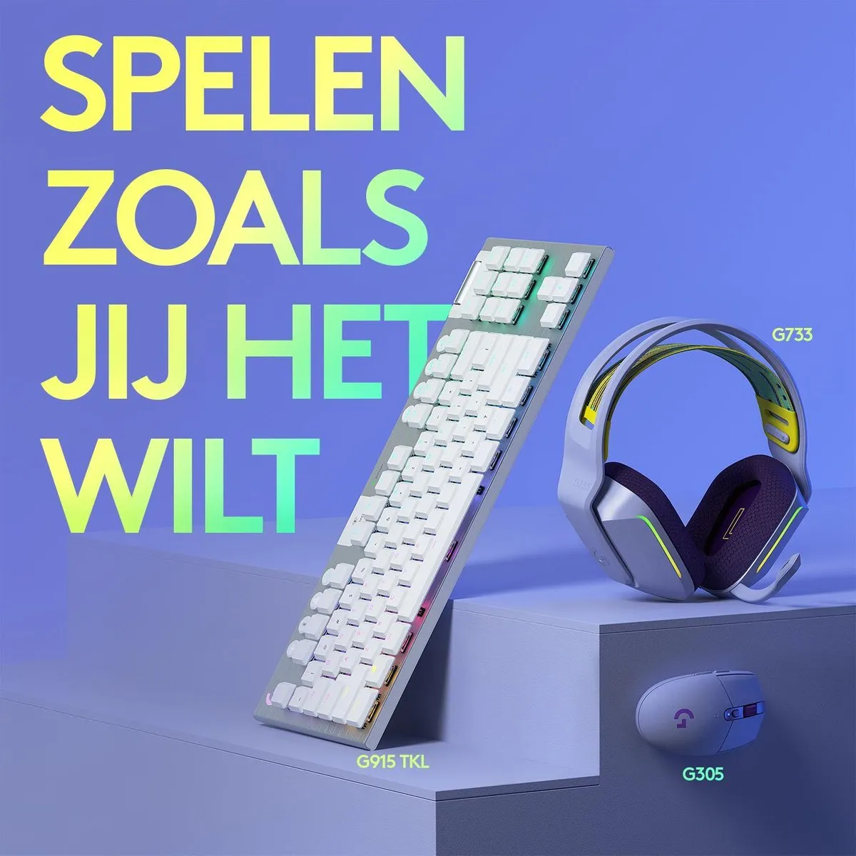 Logitech G G305 HERO LIGHTSPEED Draadloze Gaming Muis - Lila