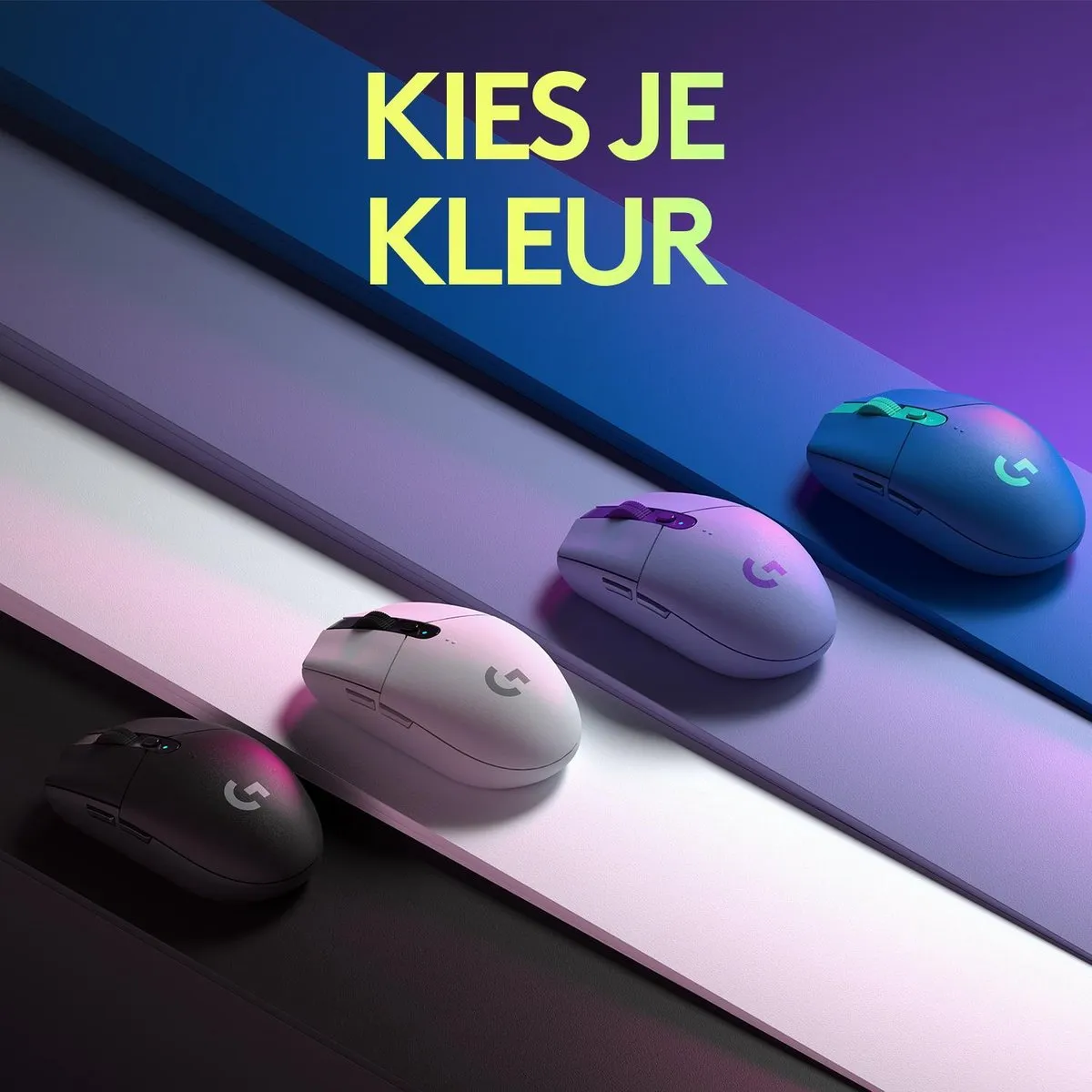 Logitech G G305 HERO LIGHTSPEED Draadloze Gaming Muis - Lila