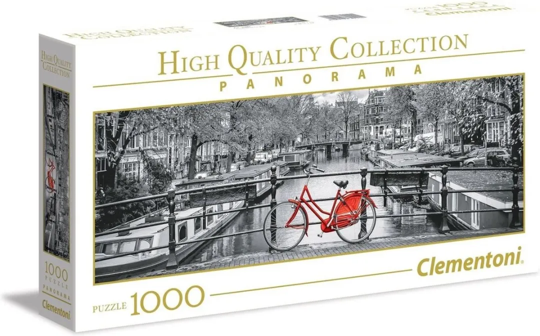 Clementoni Panorama Amsterdam Bicycle Puzzel 1000 Stuks