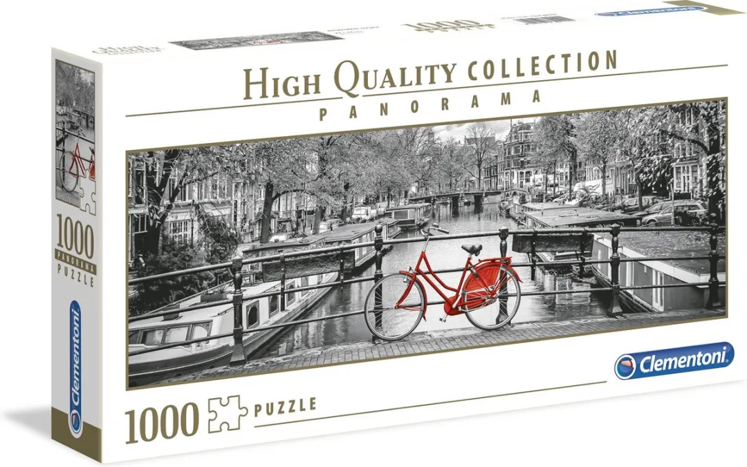 Clementoni Panorama Amsterdam Bicycle Puzzel 1000 Stuks