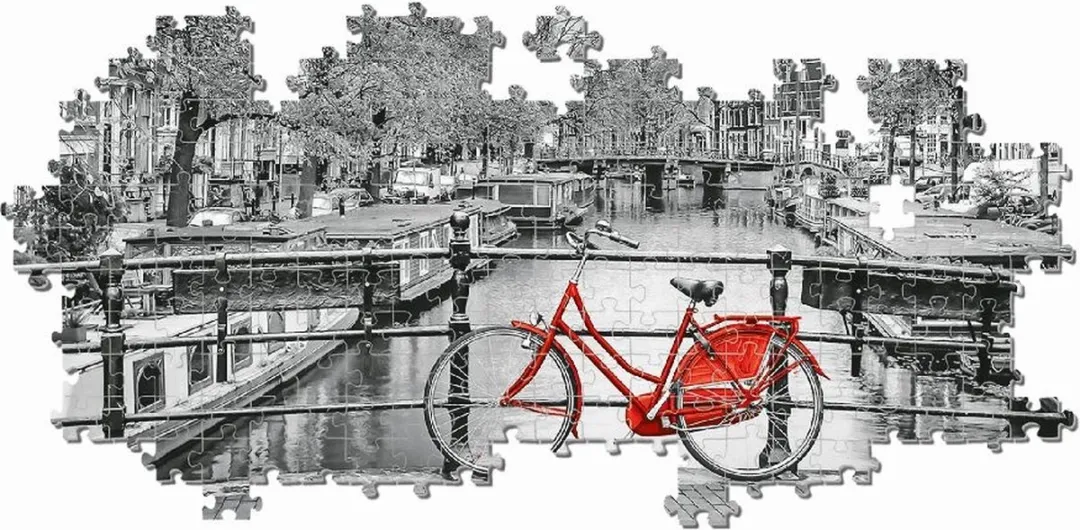 Clementoni Panorama Amsterdam Bicycle Puzzel 1000 Stuks