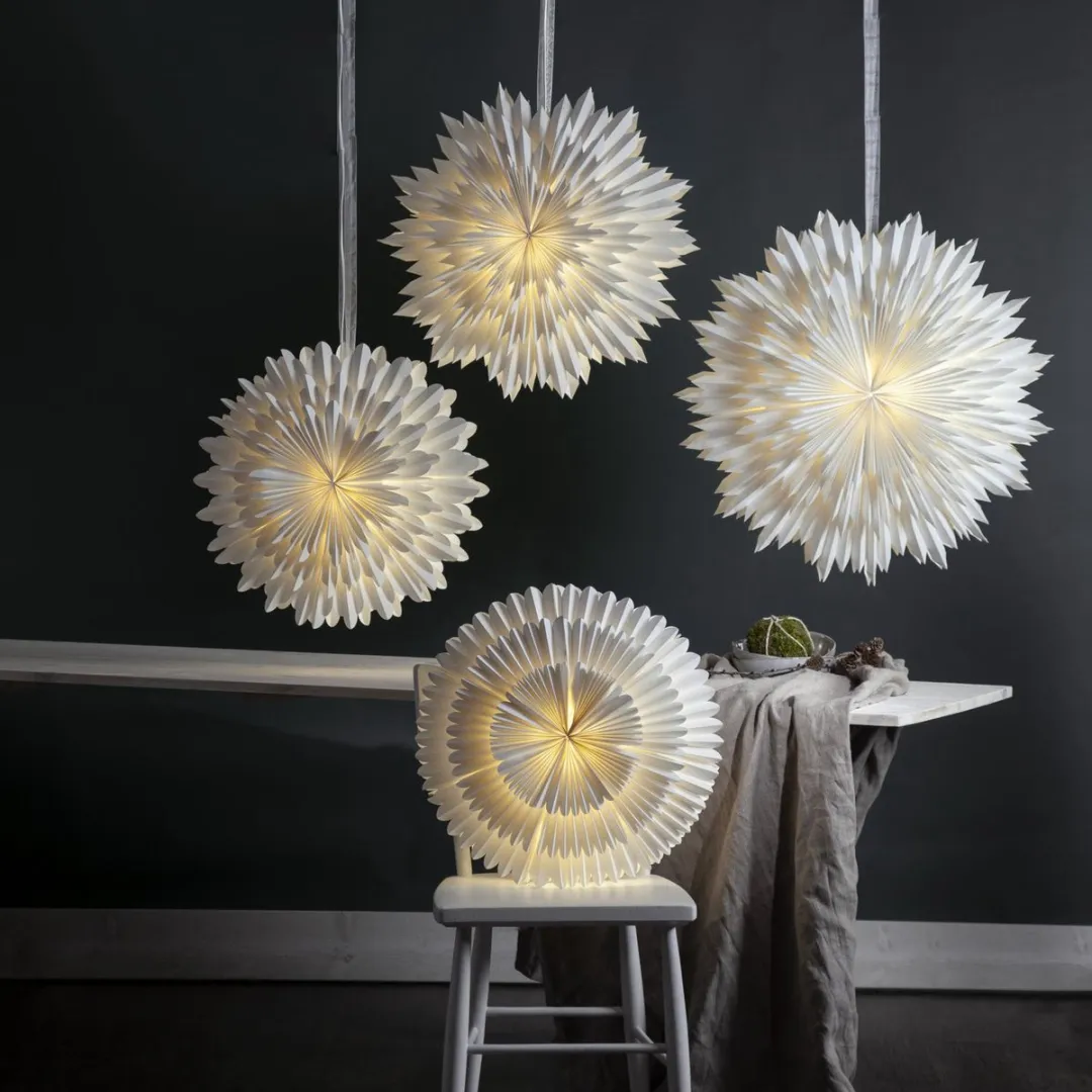 Star Trading Frost Lampion Papier Wit Ø50cm