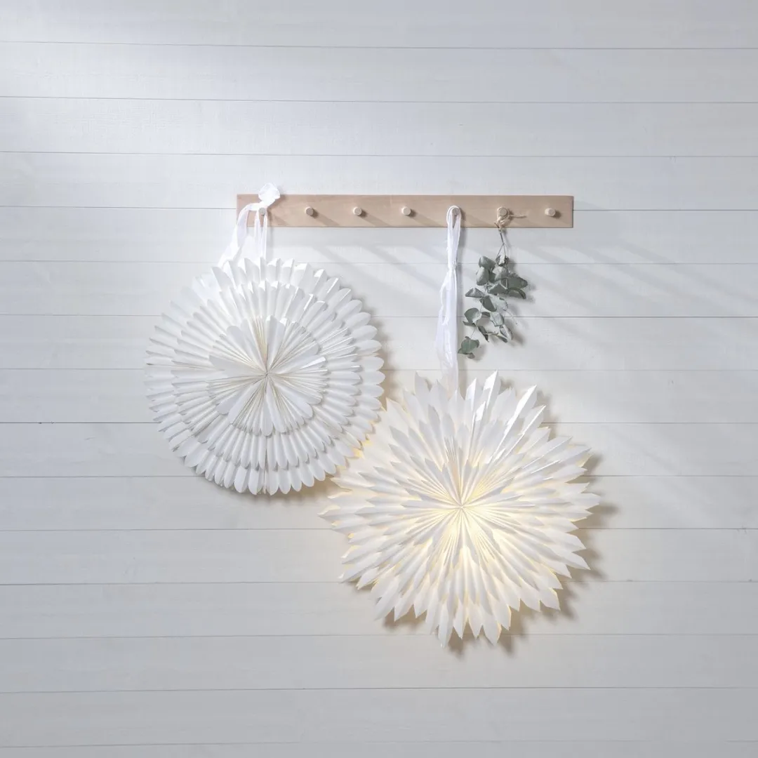 Star Trading Frost Lampion Papier Wit Ø50cm - afbeelding 6 van 6