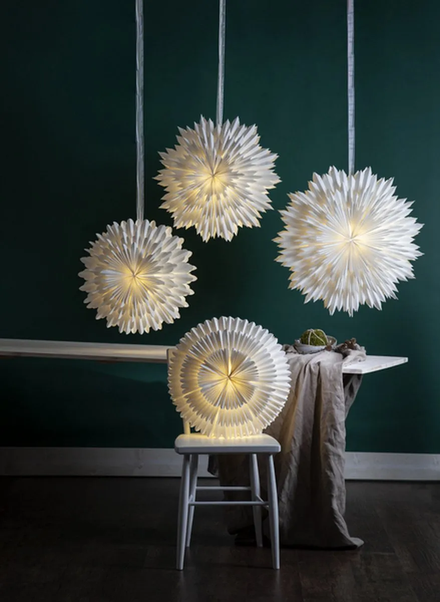 Star Trading Frost Lampion Papier Wit Ø50cm