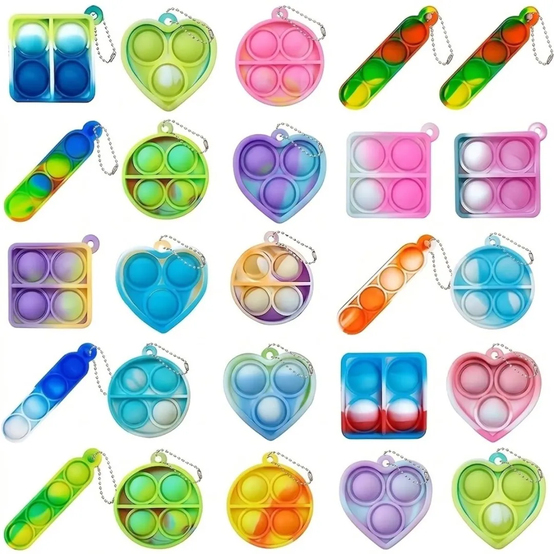 NUVEX Pop It Fidget Toy Set 24 Stuks