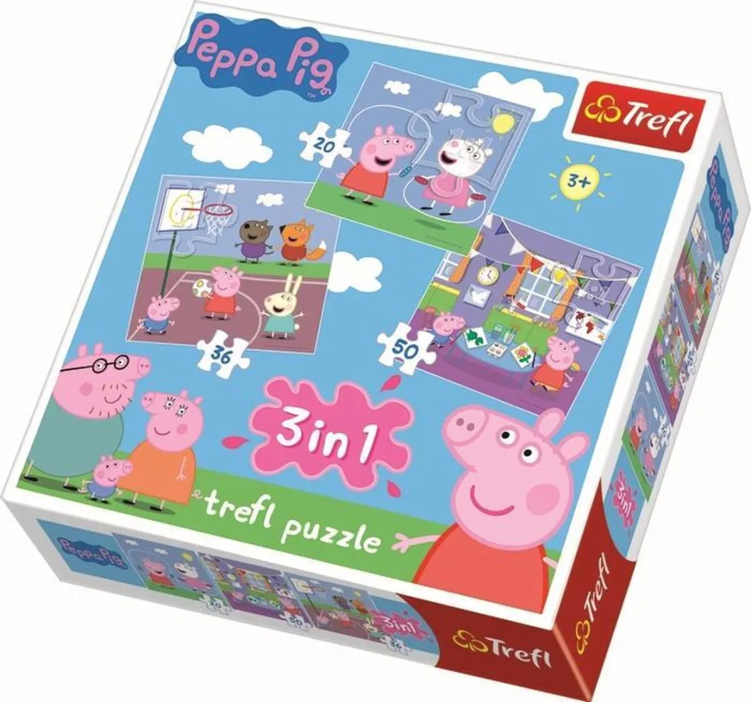 Trefl Peppa Pig Puzzel 3-in-1