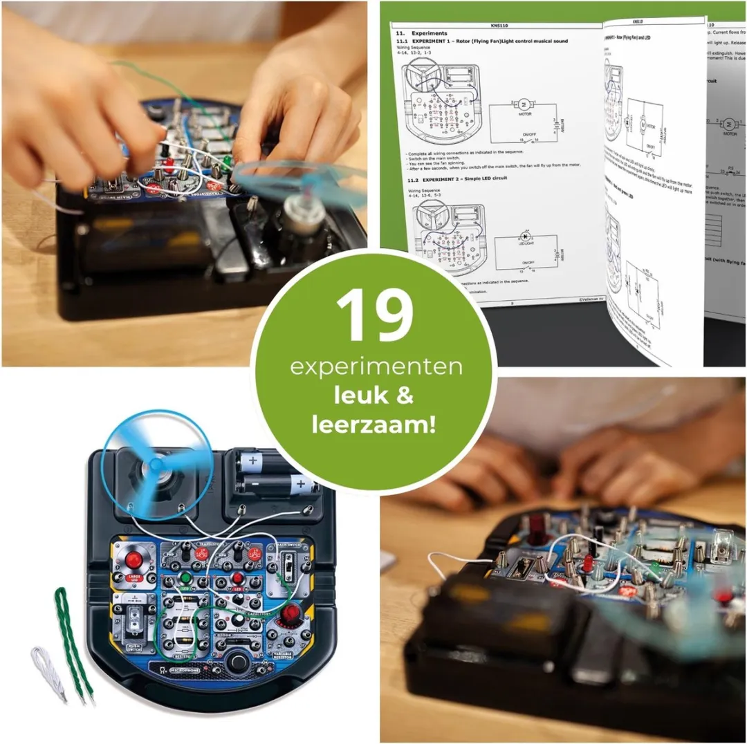Velleman Elektronica Projectenkit - 18 Experimenten - 2x AAA - afbeelding 6 van 6