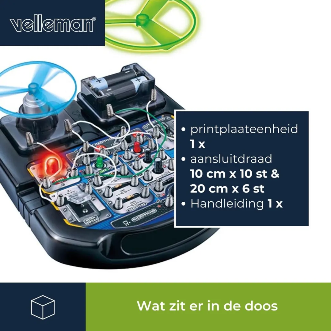 Velleman Elektronica Projectenkit - 18 Experimenten - 2x AAA