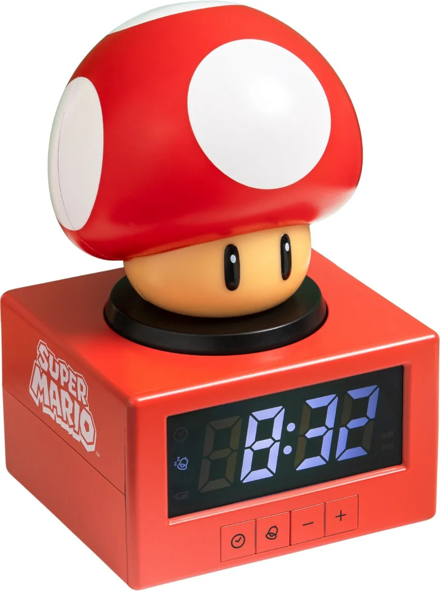 Nintendo Super Mario Super Mushroom Icon Alarm Clock