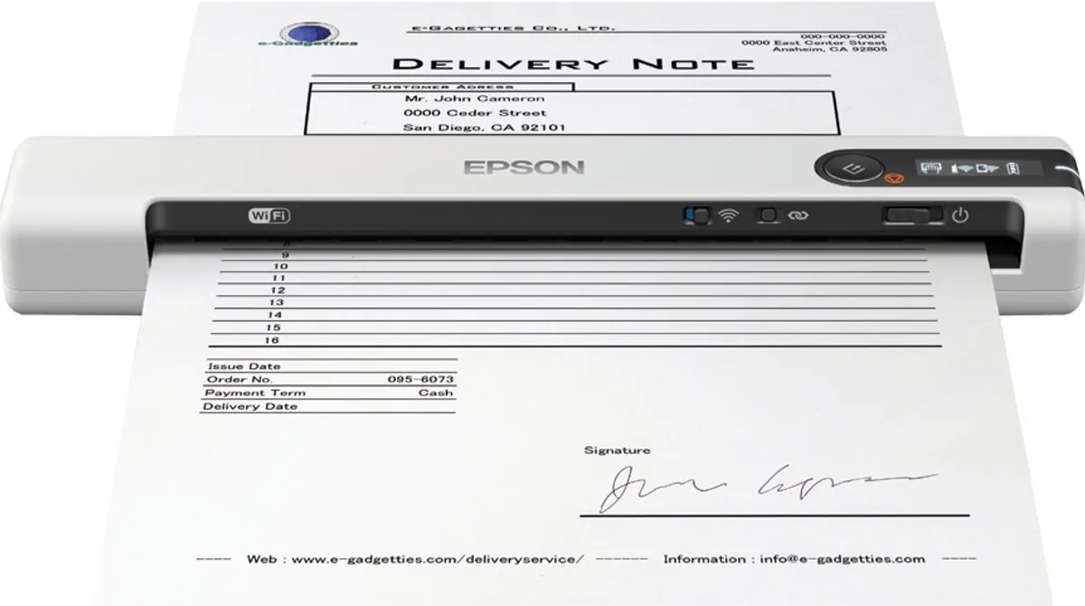 Epson WorkForce DS-80W Mobiele Scanner - Wit