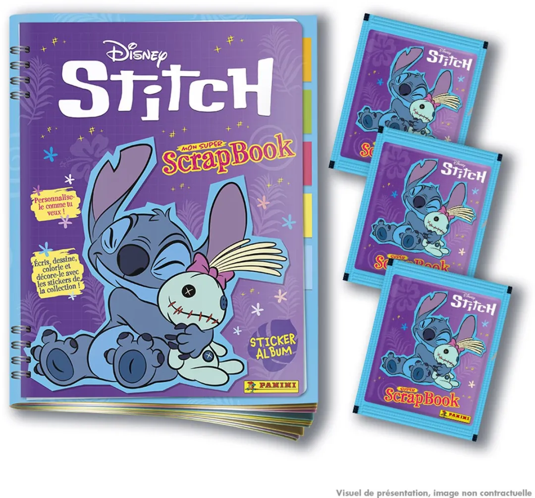 Disney Stitch Panini Starter Pack 1 Album + 3 Stickerpakken - PAN772