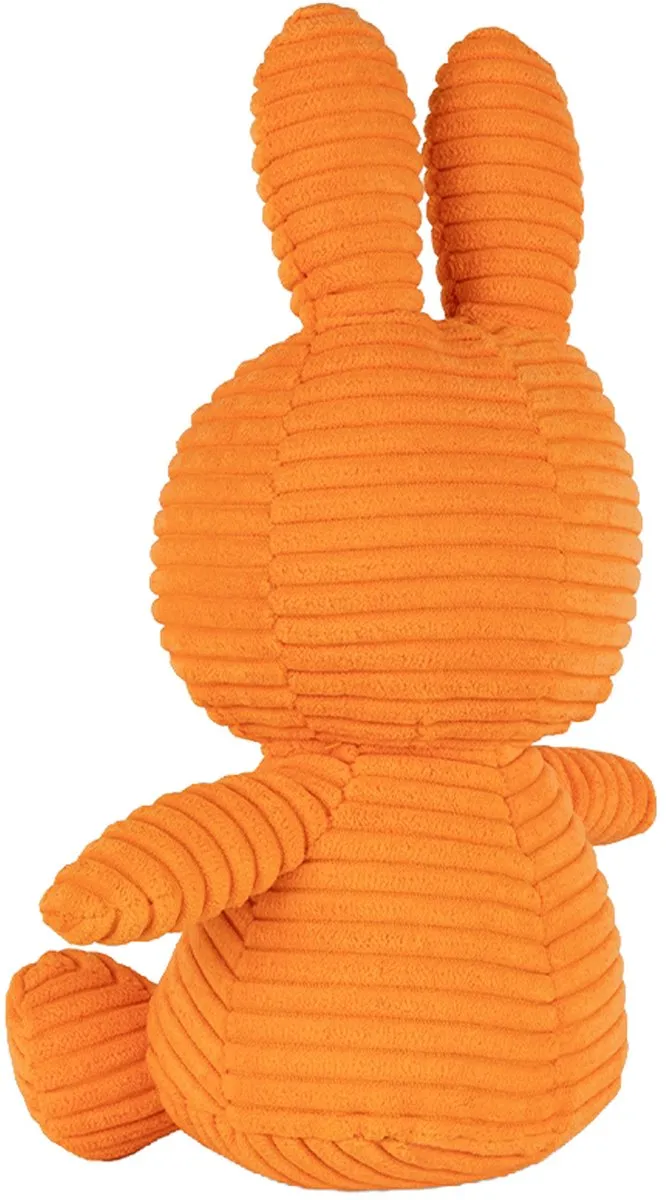 Bon Ton Toys Miffy ECO Corduroy Knuffel 23cm - Oranje - afbeelding 2 van 2
