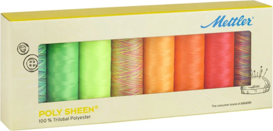 Amann Mettler Polysheen Neon Naaigaren 8x200m