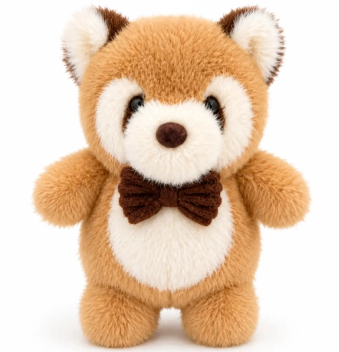 Topknuffels Wasbeer met Strik Pluche Knuffel 22cm